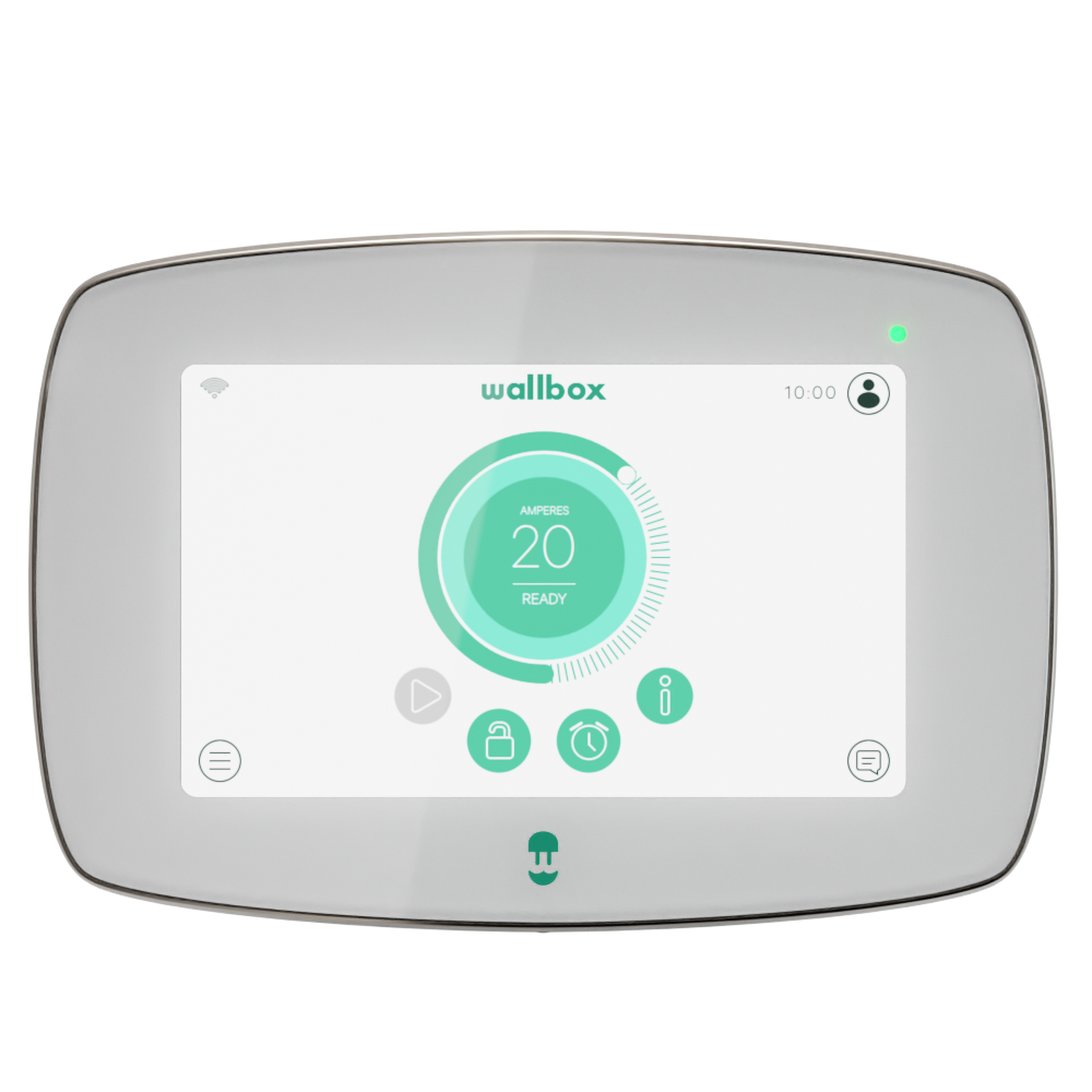 Wallbox Commander 2 22KW borne de recharge pour véhicules électriques écran  tactile 7 câble 5mt wifi